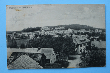 Ansichtskarte AK Oberhof 1910 Straße Häuser Bauernhöfe Ortsansicht Architektur Thüringen